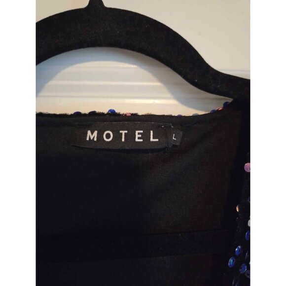 Motel Rocks brand color changing sequin dress large free shipping - Picture 4 of 9